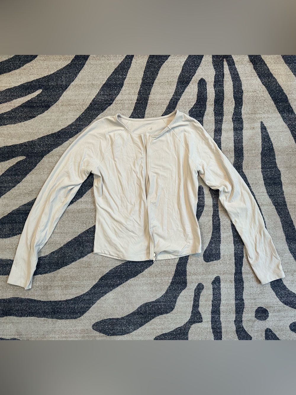 Aeire Textured Cropped Zip-Up